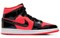 JORDAN 1 Mid Hot Punch Black Women's BQ6472-600 - фото 566588