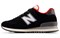 New Balance 574 Black White Varsity Red Women's WL574WG2 - фото 620421