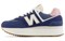 New Balance NB 574+ Slip Resistant Low Top Running Shoes Women's Blue White Pink WL574ZCB - фото 621966
