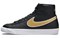 Nike Blazer Mid 77 Essential Black Metallic Gold Women's DH0070-001 - фото 624863