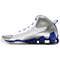Nike Shox VC III Cushioning Slip Resistant And Abrasion Resistant Mid Top Basketball Shoes Men's White Silver Blue pz--8409895810459473892 - фото 628259