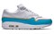 Nike Air Max 1 Liner White Blue Women's 881101-103 - фото 629483