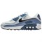 Nike Air Max 90 Anti Slip Wear Resistant Low Top Running Shoes Women's White Blue HM8128-100 - фото 629672