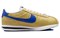Nike Cortez Abrasion Resistant Low Top Running Shoes Women's Yellow Blue DZ2795-701 - фото 631014