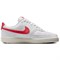 Nike Court Vision Anti Slip Wear Resistant Low Top Skateboard Shoes Women's White Red HV5246-100 - фото 631241