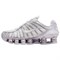 Nike Shox TL Series Anti Slip Wear Resistant Low Top Casual Running Shoes Women's White Purple AR3566-104 - фото 632757