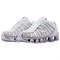 Nike Shox TL Series Anti Slip Wear Resistant Low Top Casual Running Shoes Women's White Purple AR3566-104 - фото 632759