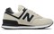 New Balance NB 574 Cushioning Low Top Running Shoes Women's Beige Black pz-4137932915457636542 - фото 633423
